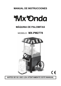 Manual MX Onda MX-PM2778 Máquina de pipoca
