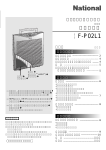 説明書 ナショナル F-P02L1 空気洗浄器