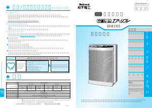 説明書 ナショナル EH4100 空気洗浄器