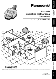 Handleiding Panasonic UF-6100 Panafax Faxapparaat