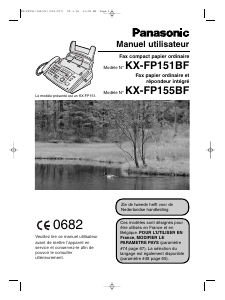 Mode d’emploi Panasonic KX-FP151BFW Télécopieur