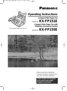 Manual Panasonic KX-FP151E Fax Machine
