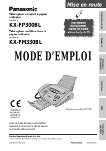 Mode d’emploi Panasonic KX-FP300BL Télécopieur