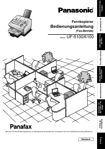 Bedienungsanleitung Panasonic UF-5100 Panafax Faxmaschine