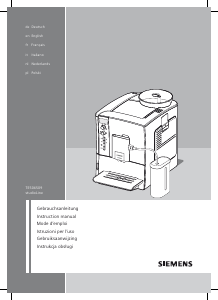 Handleiding Siemens TE506S09 Espresso-apparaat