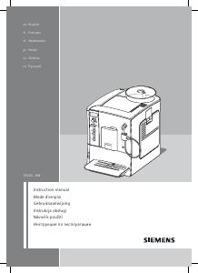 Manuale Siemens TE503201RW Macchina per espresso