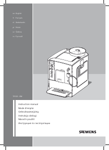 Handleiding Siemens TE503201RW Espresso-apparaat