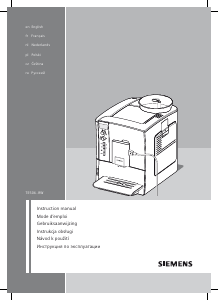 Handleiding Siemens TE506201RW Espresso-apparaat