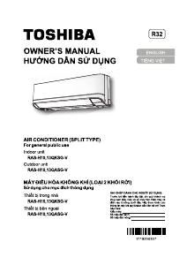 Bruksanvisning Toshiba RAS-H10QASG-V Luftkonditionering