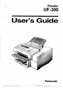 Handleiding Panasonic UF-300 Panafax Faxapparaat