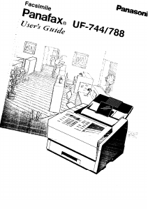 Manual Panasonic UF-788 Panafax Fax Machine