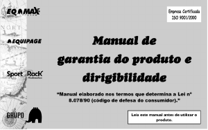 Manual EQMAX Velox Carbon Suporte de bicicletas