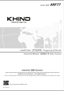 Handleiding Khind ARF77 Friteuse