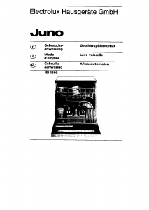 Mode d’emploi Juno JSI1300B Lave-vaisselle