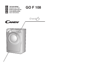 Handleiding Candy GO F108/1-16S Wasmachine