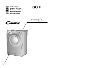 Mode d’emploi Candy GO F126/L-S Lave-linge