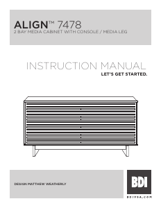 Handleiding BDI Align 7478 TV meubel