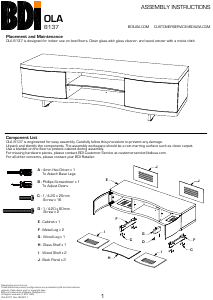 Handleiding BDI Ola 8137 TV meubel