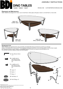 Manual BDI Dino 1343 Coffee Table