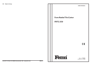 Handleiding FERM TCM4003 Tegelsnijder