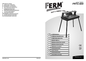 Handleiding FERM TCM1007 Tegelsnijder