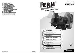 Manual de uso FERM BGM1007 Amoladora de banco