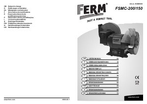 Manual de uso FERM BGM1008 Amoladora de banco