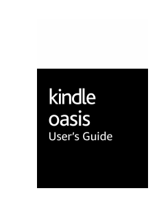 Handleiding Amazon Kindle Oasis E-reader