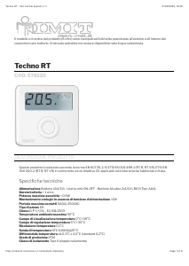 Manuale IMIT 578120 Techno RT Termostato