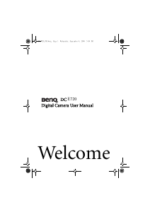 Manual BenQ DC E720 Digital Camera