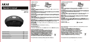 Bedienungsanleitung Akai AR10W Uhrenradio