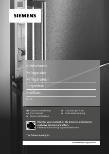 Handleiding Siemens KU15RADF0 Koelkast