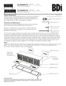 Bruksanvisning BDI Elements 8777 TV-bänk