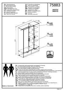 Bedienungsanleitung JYSK Ejby (144x200x50) Kleiderschrank