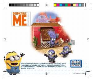 Handleiding Mega Bloks set DKX77 Minions Fortress break-in