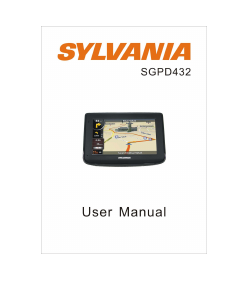 Bruksanvisning Sylvania SGPD432 Bilnavigator