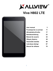 Manual Allview Viva H802 LTE Tablet