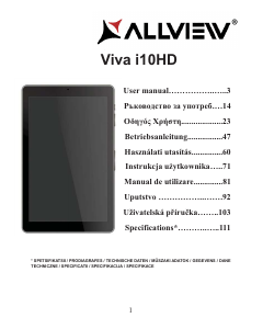Manual Allview Viva i10 HD Tablet