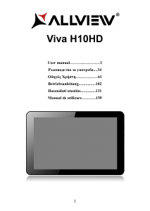 Manual Allview Viva H10 HD Tablet