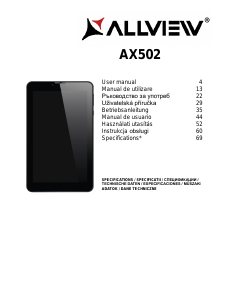 Manual Allview AX 502 Tablet