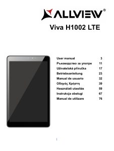 Manual Allview Viva H1002 LTE Tabletă