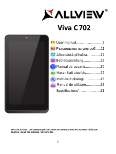 Manual Allview Viva C702 Tablet