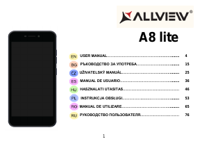 Manuál Allview A8 Lite Mobilní telefon