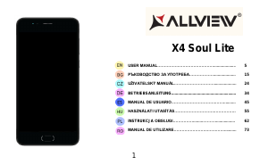 Használati útmutató Allview X4 Soul Lite Mobiltelefon