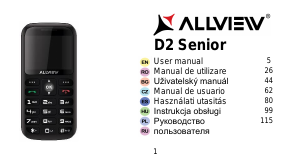Használati útmutató Allview D2 Senior Mobiltelefon