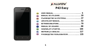 Instrukcja Allview P43 Easy Telefon komórkowy