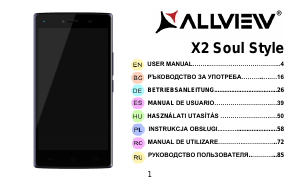 Руководство Allview X2 Soul Style Мобильный телефон