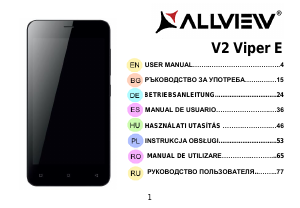 Instrukcja Allview V2 Viper E Telefon komórkowy