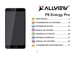 Руководство Allview P8 Energy Pro Мобильный телефон