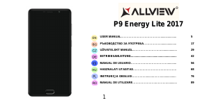 Manuál Allview P9 Energy Lite 2017 Mobilní telefon